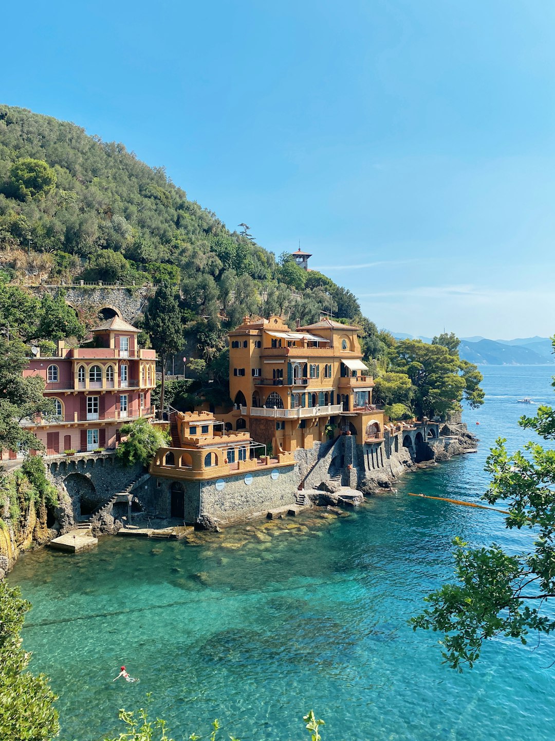 italian riviera autumn sea view