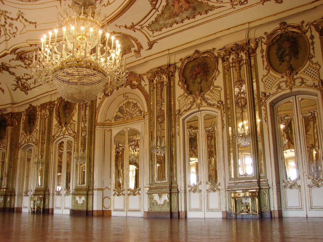 historic italian palace interior fresco
